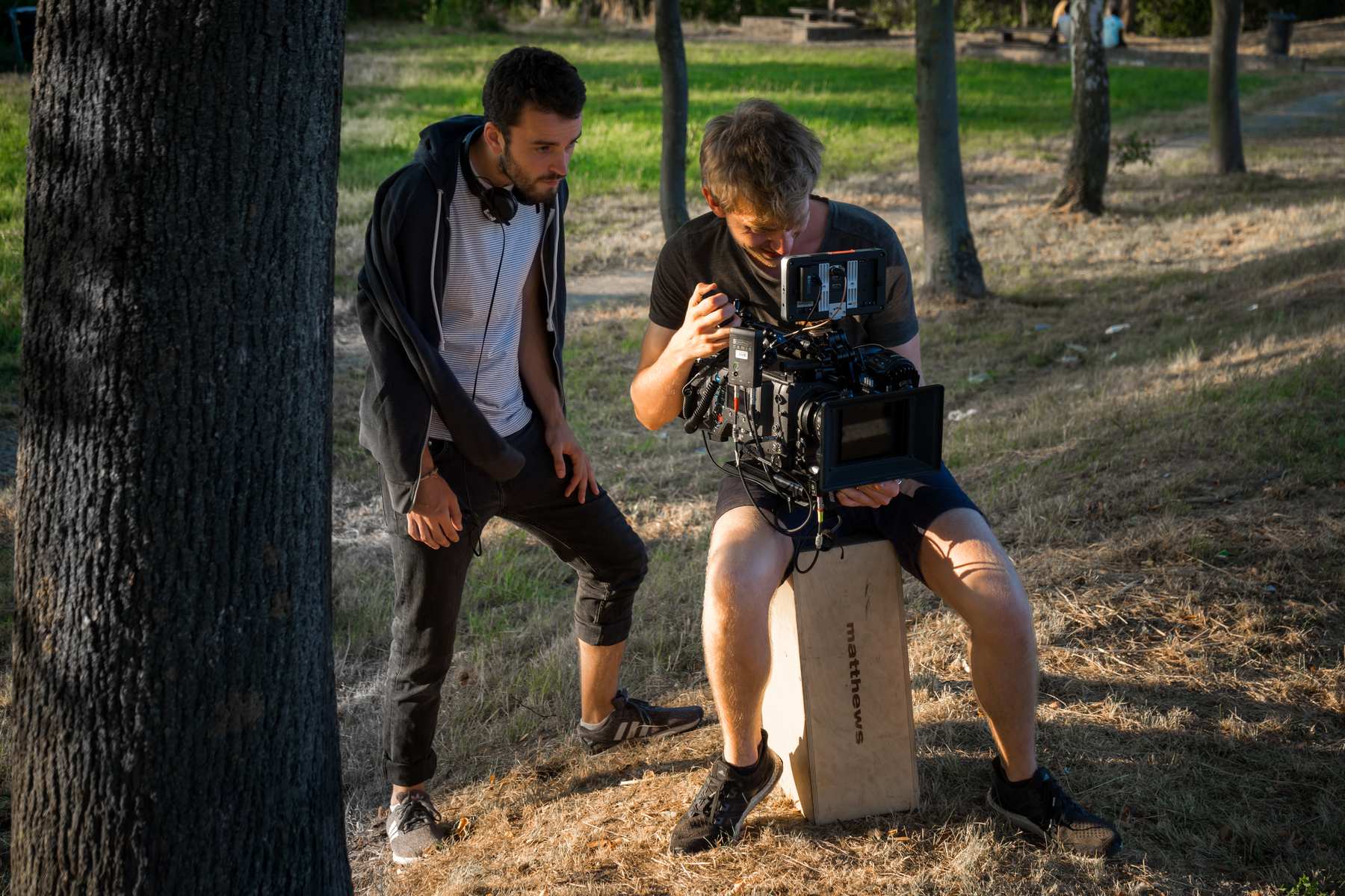 Behind the scenes