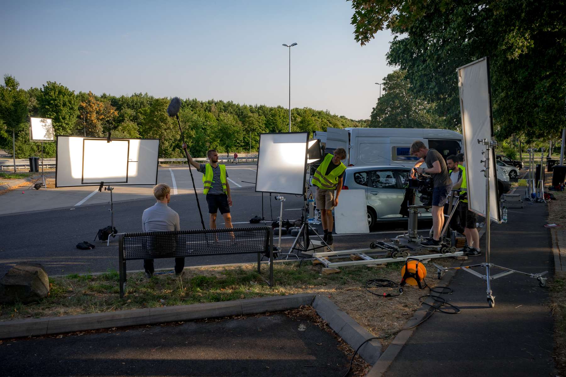 Behind the scenes
