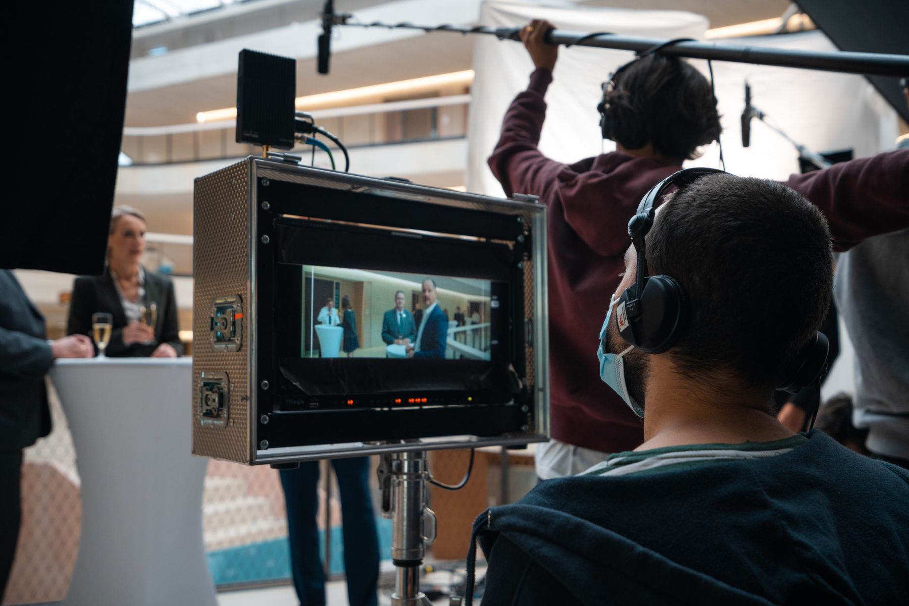 Behind the scenes