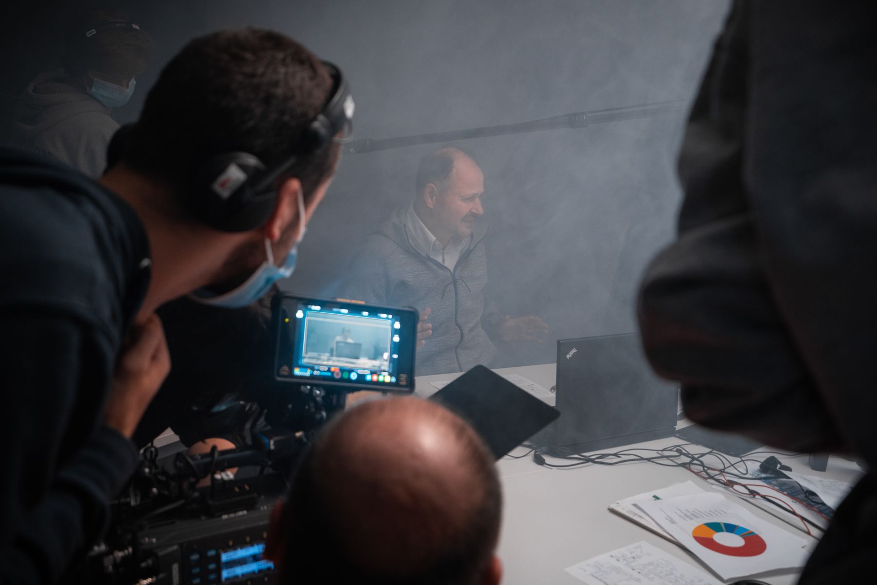 Behind the scenes
