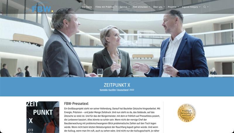 FBW Filmbewertung: Zeitpunkt X