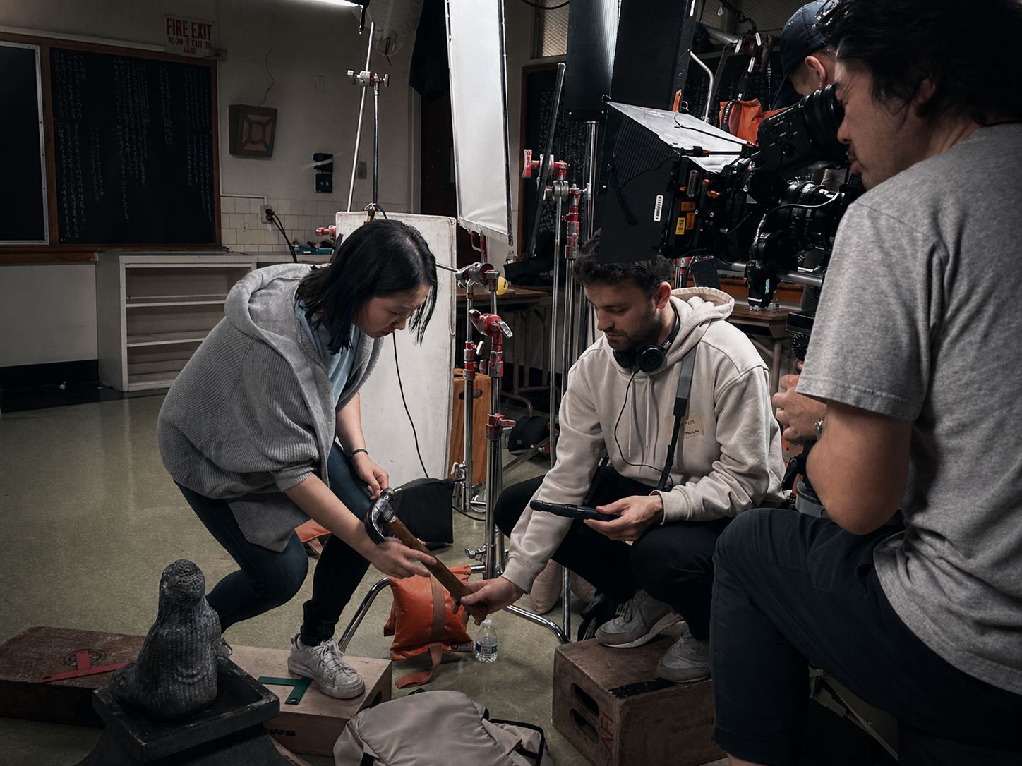 Behind the scenes