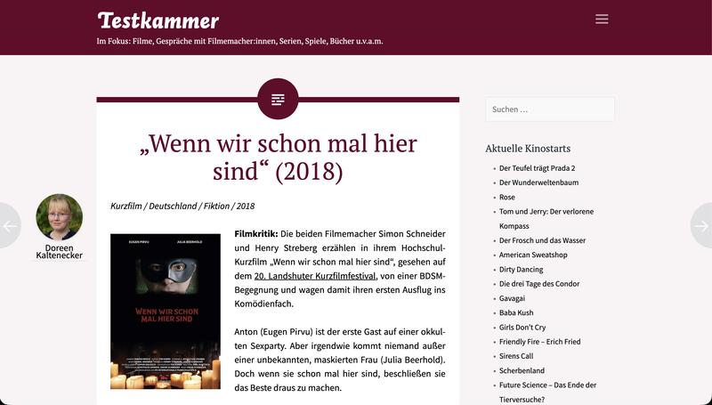 Testkammer: Wenn wir schon mal hier sind